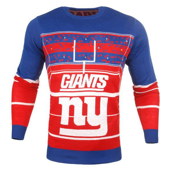 Team Apparel, Sweaters, New York Giants Ugly Christmas Sweater Mens  Womens Small Nfl Football Red Blue