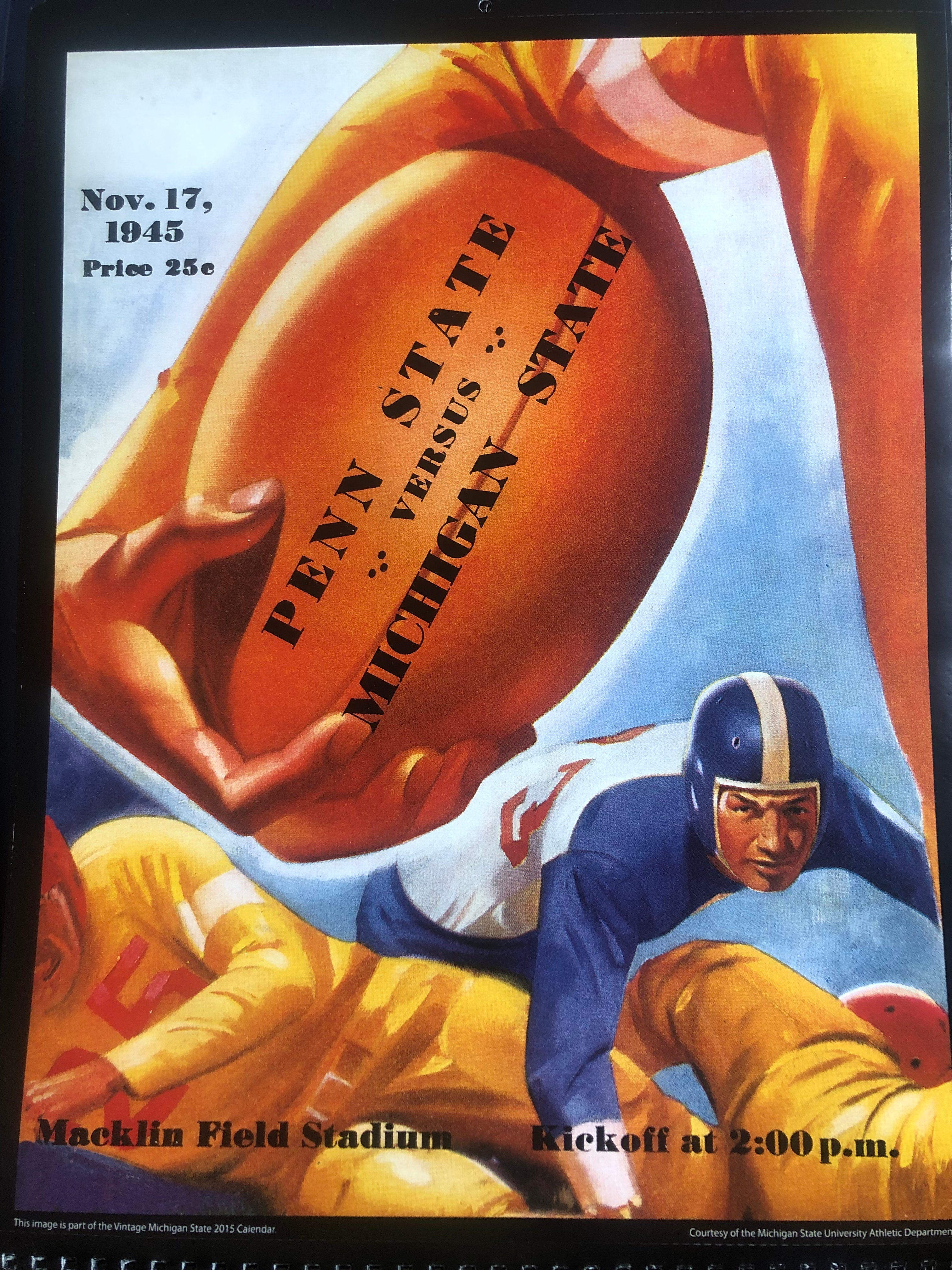 Classic MSU Football Program Covers