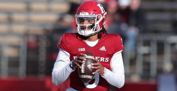 Illinois at Rutgers - 11/14/2020 - Image 15: Nov 14, 2020; Piscataway, New  Jersey, USA; Rutgers Scarlet Knights wide receiver Isaiah Washington (83)  is tackled by Illinois Fighting Illini defensive back Nate