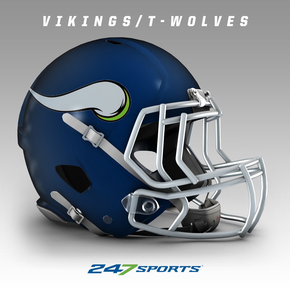 If MLB,NBA and NHL teams wore NFL helmets, this is what they would look like