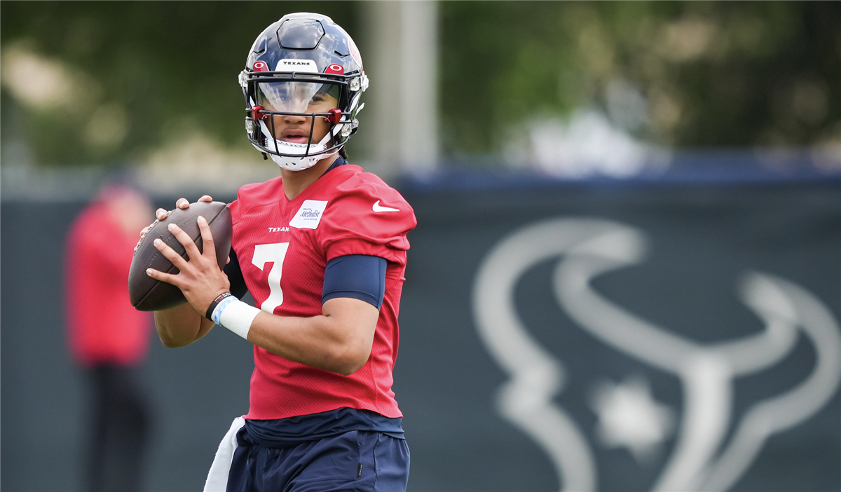 No. 2 pick C.J. Stroud competing with Davis Mills for starting QB job with  Texans