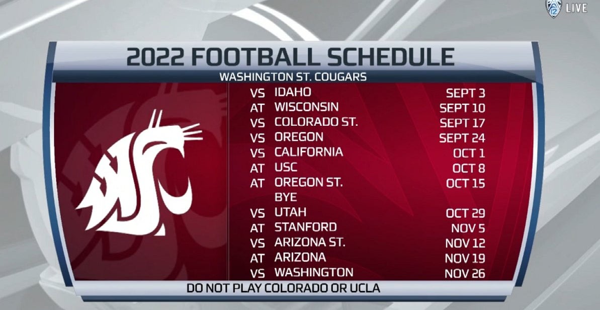 WSU 2022 football schedule the unthinkable has happened