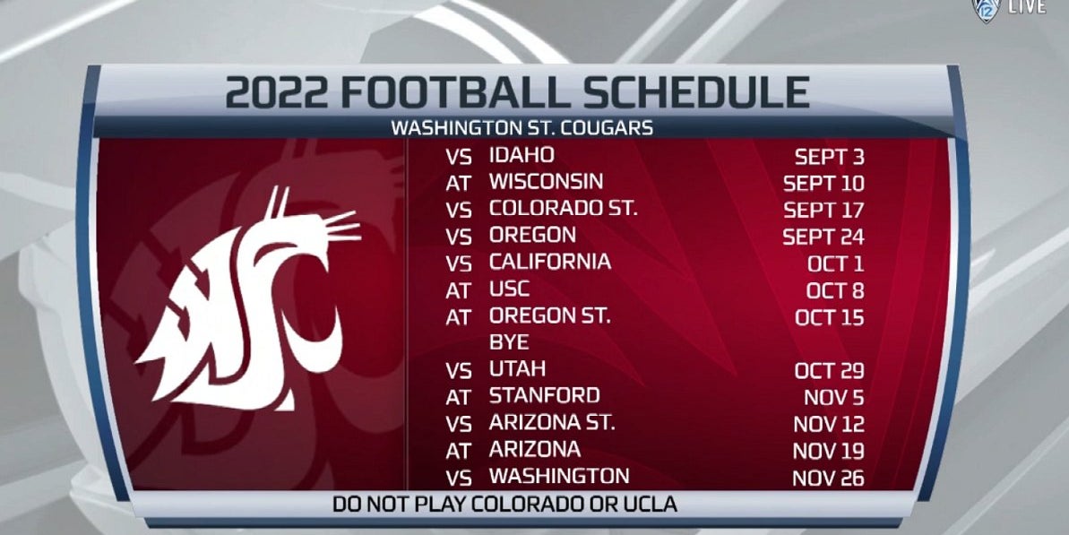 WSU 2022 football schedule: the unthinkable has happened wsu-2022-football-schedule-the-unthinkable-has-happened