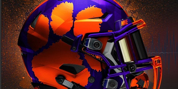 clemson cool football helmet Tigers College Collectible Mini | Picture Inside The Clemson Tigers Riddell Speed Mini Helmet is made for the true Tigers fan What Makes Clemson Helmets So