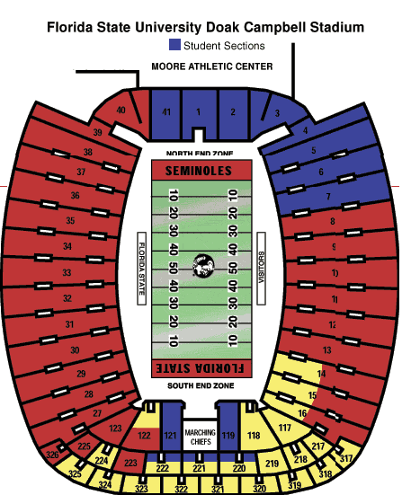 Doak Campbell Stadium Seating Chart Image 2346 Gif
