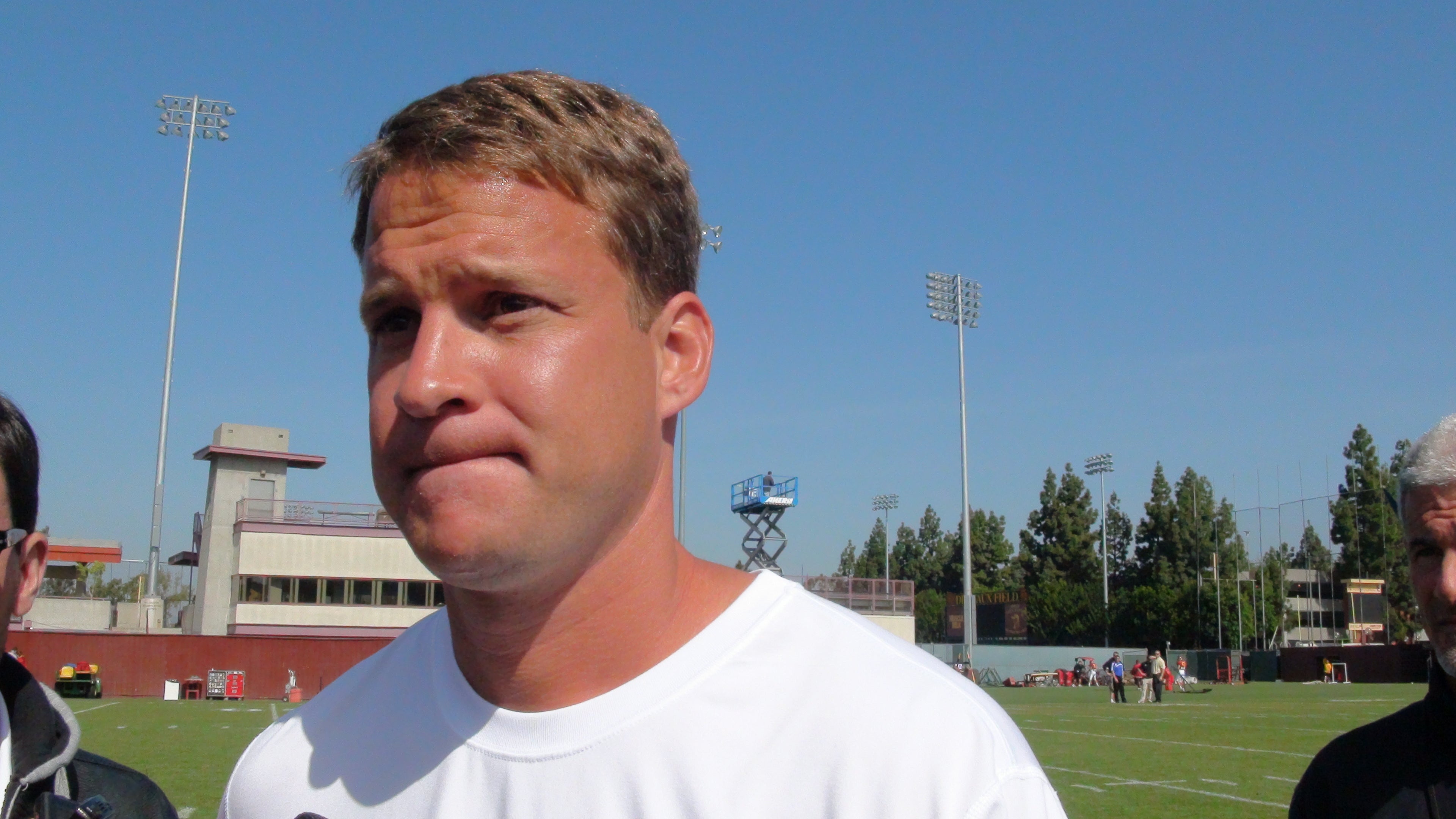 Post Practice InterviewLane Kiffin