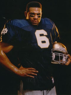 Jerome Bettis back on campus to finish Notre Dame degree