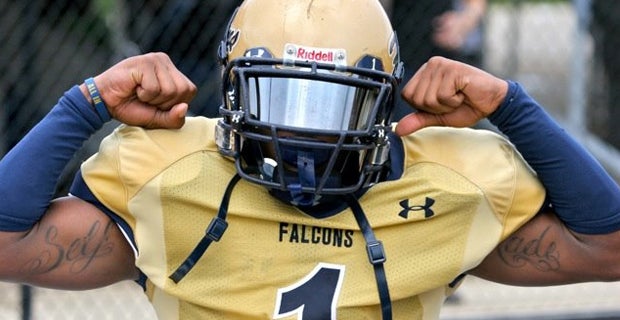 Stefon Diggs 1 Our Lady of Good Counsel High School Falcons Gold