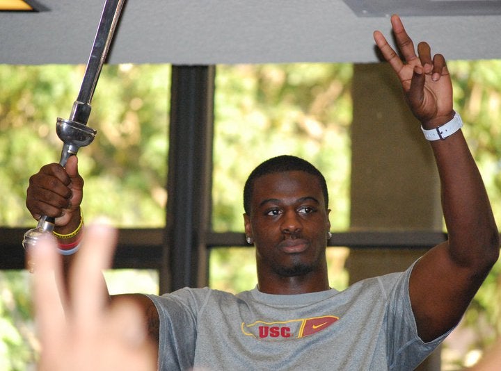 USC football player Shareece Wright during game at Hawaii on 9/2/2010 News  Photo - Getty Images